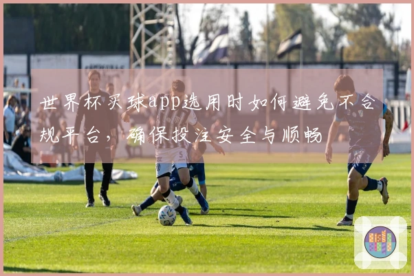 世界杯买球app选用时如何避免不合规平台，确保投注安全与顺畅