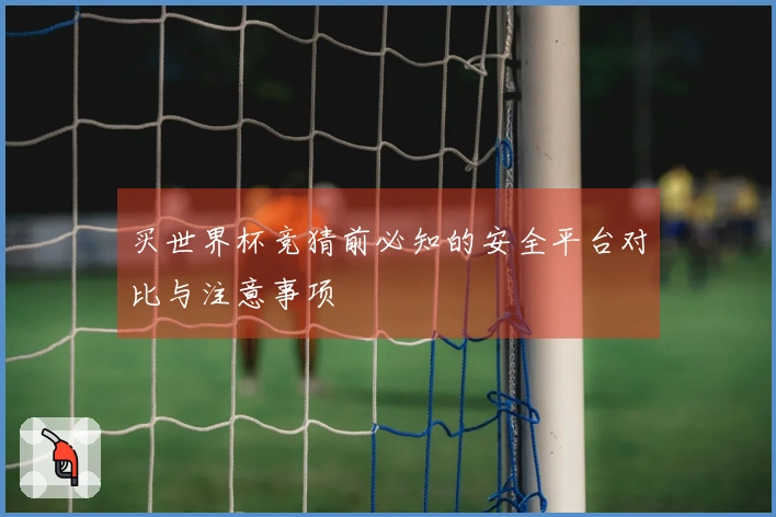 买世界杯竞猜前必知的安全平台对比与注意事项